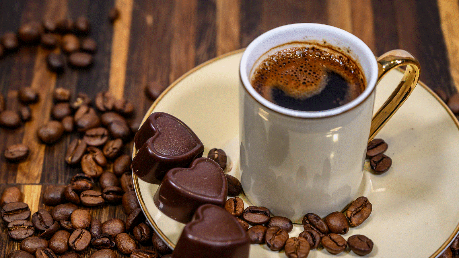 Chocolate HEARTS & coffee