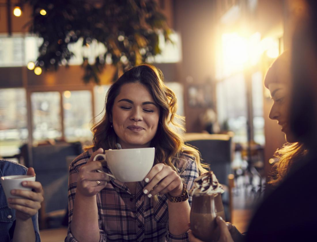 Enjoying Coffee